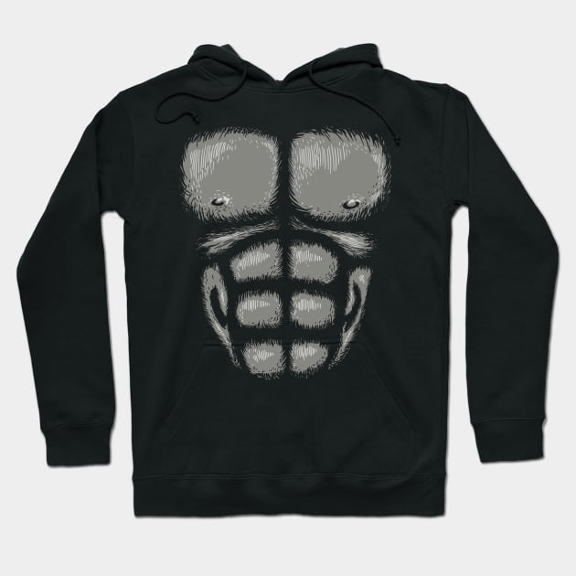 Gorilla Chest Hoodie by vo_maria